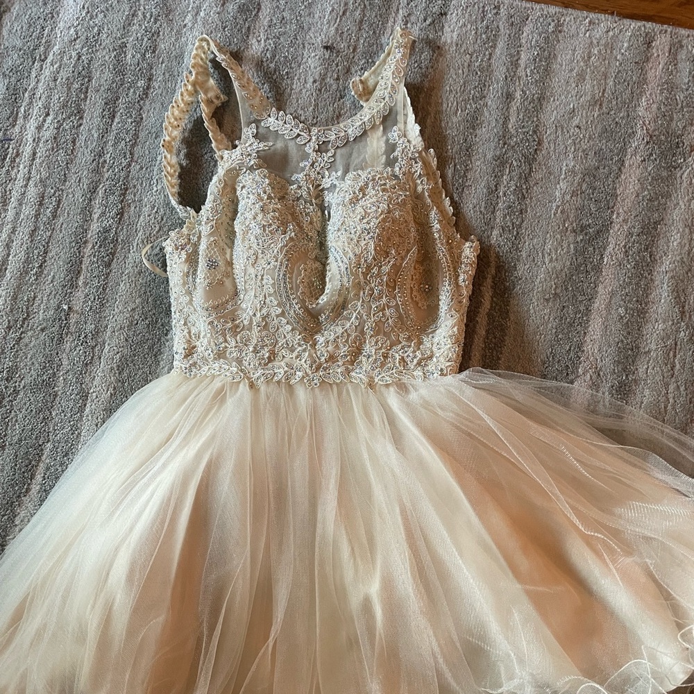 Prom dress with straps